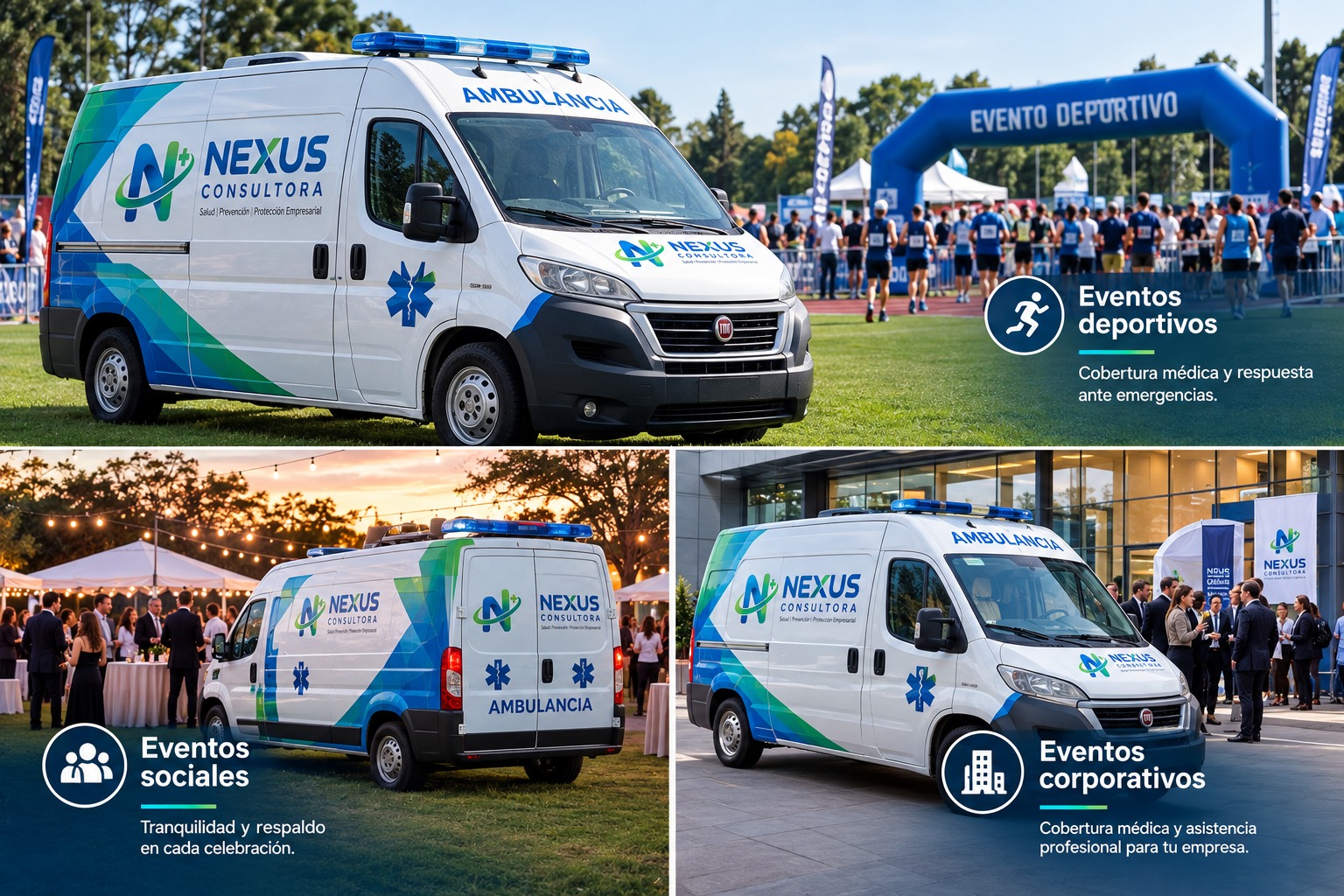 Ambulancia Nexus Consultora en eventos deportivos, sociales y corporativos